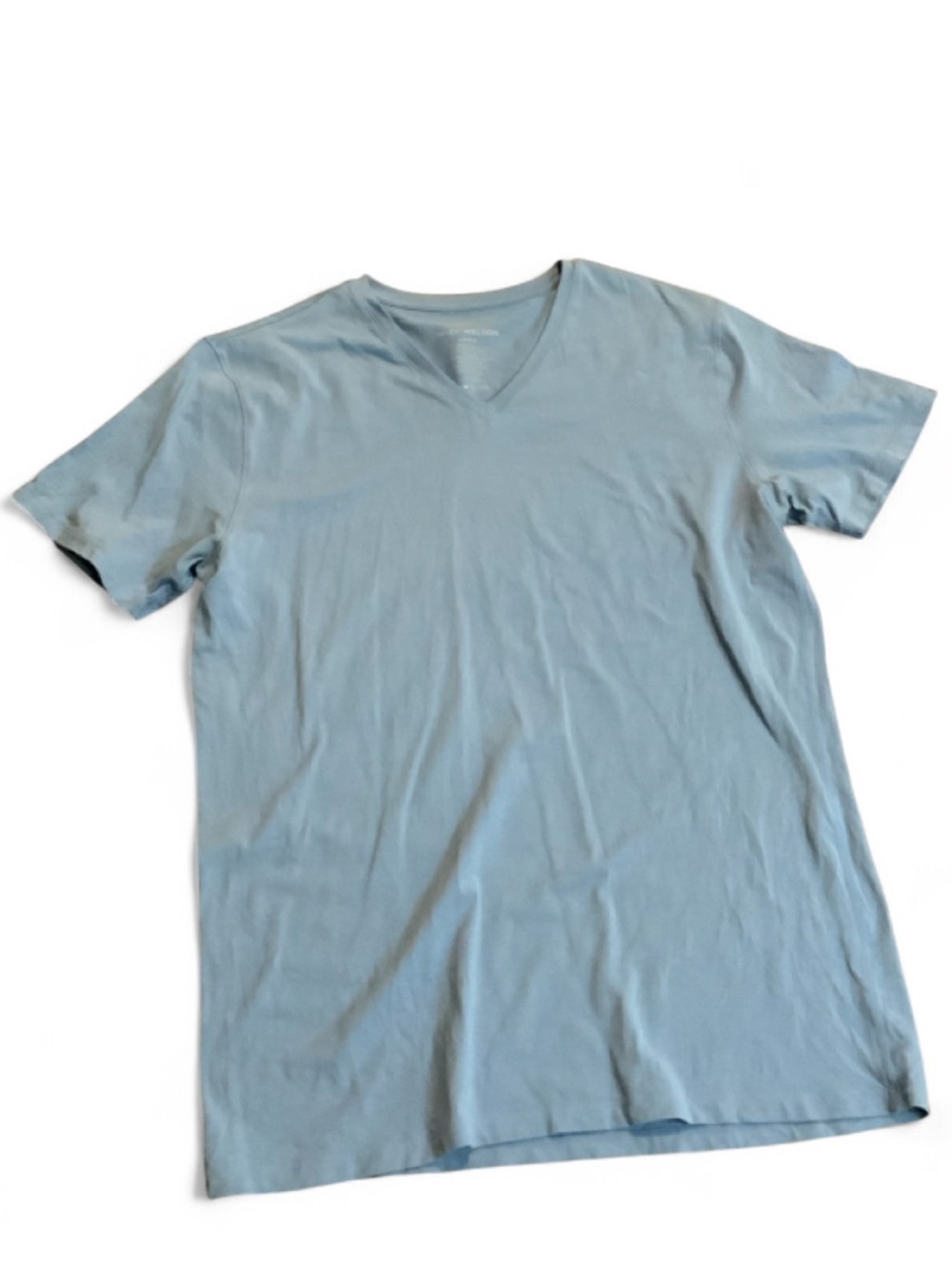 Mack Weldon Light Blue V-Neck Tee
